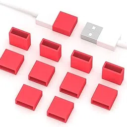 10PCS USB A Male Anti Dust Plug Stopper Cap Cover Protector Lids USB Port Anti-Dust Plug Cover USB Interface Port Protector USB Port Protectors Anti-Dust Dirt for USB Male Ports (Red)-picture-51