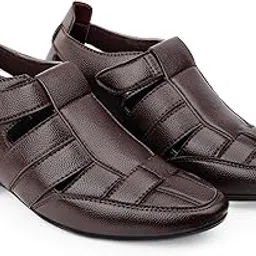 bxxy Men's 3 Inch Hidden Height Increasing Faux Leather Material Casual Formal Slipon Outdoor Sandals.-picture-27