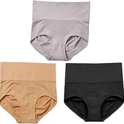 royal luxury Women's High Waist Tummy Control Shapewear | Seamless Cotton Hipster Panty | Anti-Rolling Hip Shaper | Slimming High Waist Tummy Tucker-picture-10