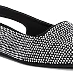 london rag Rhinestones Embellished Slingback Mules-picture-26
