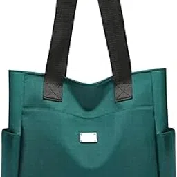 snivy Casual Tote Bag for Women Nylon Waterproof Shoulder Bag Lightweight Top Handle Handbag for Lady Travel Work School Shop - Multicolor-picture-26