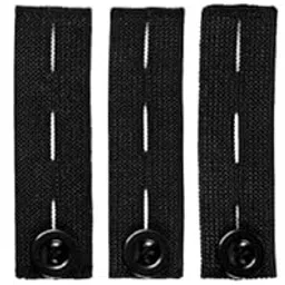 5Pcs High Elastic Waist Extender Adjustable Pants Button Fit 3 Holes Black-picture-14