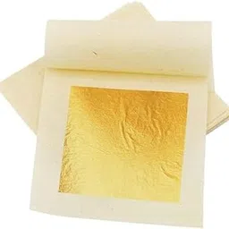 24K Gold Leaf Sheets, 20 Sheets 4.33cm Gold Leaf Edible, Edible Gold Leaf for Cakes, Baking, Food Decoration, Skin Care, Makeup, Handicrafts, Arts, Gilding, Health & Spa (1.7"x1.7")-picture-23