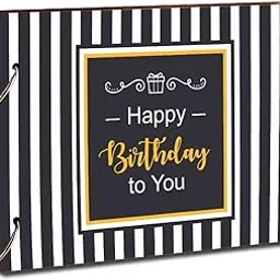 Paper Plane Design Paper Scrapbook Photo Album (22 x 16 cm, Multicolour)-picture-32