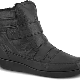 9597 Black Genuine Leather Long Boot-image-35