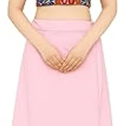 ignoto Women's Full-Length Cotton Petticoat Skirt – Soft & Breathable Underskirt for Saree, Plain Design with Adjustable Waist-picture-23