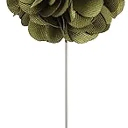 deeperfetto Cattleya - Lapel pin. Brooch. Boutonniere. Style. Olive Green-picture-16