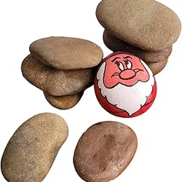 R&M Natural River Pebble | Pack of 2kg | Decorative for Home,Office, Fountain, Vase Fillers,Table Scatter, Wedding, Aquarium | Flat Smooth Stones | Landscaping Gardening Space Filler | Brown-image-39