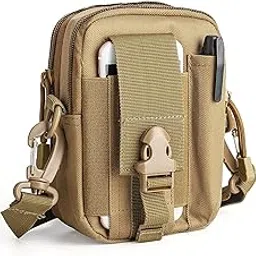 carry trip Tactical Outdoor Waist Bag Multifunctional Molle Pouch (Tan)-picture-15