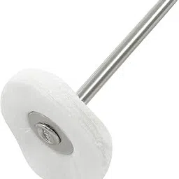 DIY Crafts 15 Pcs White, Little Buffer Wheels Brush Buffing and Polishing Wheel for Rotary Drill Tools White, 2.3mm Mandrel Polishing Tools For DIY Works (15 Pcs White)-picture-20