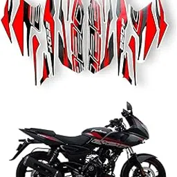 PHITO Bike Fancy Stickers and Decal Kit Stickers Compatible with Pulsar 220 Black red-picture-22