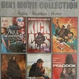 6 in 1 English Movie Collection (Alice in Wonderland, Kick Ass, The Losers, Solomon Kane, Dear John, Peacock) DVD-picture-41