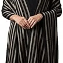 wool artistry Women's Lining Stole, Black, Authentic Wool Blend, Light Weight, Size 28x80inch,-picture-41