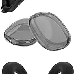 ADDGRIP Silicone Case Cover Compatible with AirPods Max Headphones (USB-C/Lightning)(2024/2020),Ear Pad Case Cover/Ear Cups Cover/Headband Cover (Headphone not Included) - Black Silicone + TPU Case-picture-11