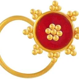 p.c. chandra jewellers 22k (916) Yellow Gold Nose Ring - 0.27 Grams-picture-17