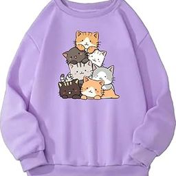 absolute defense Cute cat Sweatshirt Hoodie Men Women Anime Causal Stylish Latest Winter Jacket Black Lavender Beige White Pink Brown-picture-38