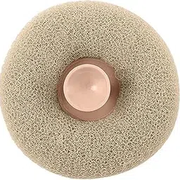 Juprev Mesh Loofah Body Scrubber & Massager with Central Handle | Soft & Durable Exfoliating Bath Sponge for Deep Cleansing & Relaxing Shower Experience | Ideal for Skin Care (Beige)-picture-31