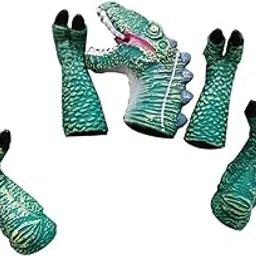 Lyla 5 Pieces Dinosaur Finger Puppets Toys Finger Dolls for Kids Children Velociraptor-image-16