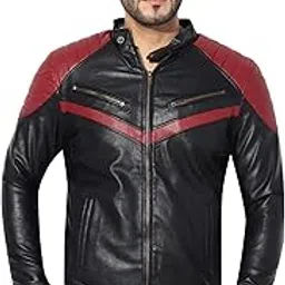 garmadian Black Men's Faux Leather Jacket, Full Sleeve Designer Jacket-picture-15