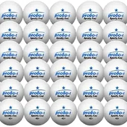 probo-t Pack of 100 Table Tennis Balls, White, 1 Star by Sports Ami ABS, Seemless-image-2