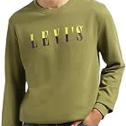 levi's Men's Cotton Regular Fit Logo Crew Neck Sweatshirt-picture-14