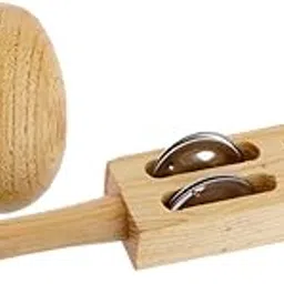 CALANDIS 2 Pcs Kids Baby Hand Percussion Toy Handbell Shaker Bells Wooden Egg Shaker | Shakers & Small Percussion | Hand Percussion | Percussion-picture-37