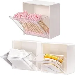 VANITYA Wall Mounted Flip Storage Box Holder | Self-Adhesive Multipurpose Small Object Organizer for Keys, Remotes, Makeup, Office Supplies & Bathroom Essentials (Pack of 2)-image-84