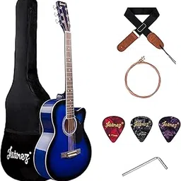 JUAREZ Arpeggio 39 Inch Acoustic Guitar Kit, JRA39SR-TBS Spruce Top, Rosewood Fretboard & Bridge, Truss Rod, Chrome Die Cast Machine Tuners, Blue Sunburst-picture-25