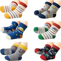 tinysteps Kids Cotton Socks | Assorted Colours, Breathable & Skin-Friendly, Anti-Skid Soft Socks for Baby, Toddler & Children (0–5 Years, Boys & Girls)-picture-14
