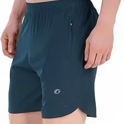 oysters Laser Cut Men's Running Shorts with Zip Pockets-picture-34