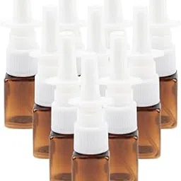 LOOM TREE® 10Pcs Poly Empty Refillable Nasal Spray Bottles Fine Mist Vials 10Ml Amber | Health Care | Other Health Care Supplies-image-26