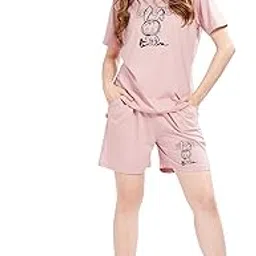 weet Women Printed Night Suit Set of Top & Shorts 8309-picture-52