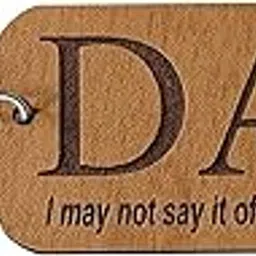 Keyrings Best Dad Fathers Day Gift Engraved Wooden Keychain Car Bike Home-image-46