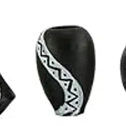 eKolhapuri Handmade Pots with Handpainted 3D Work Mini Five Home Decor/Flower Pot/Table Decor/Show Piece Gift Items Teracotta Pot-picture-17