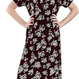 av2 Women Printed Cotton Nightwear Nighty|Womens Night Wear Maxi 7209-picture-52