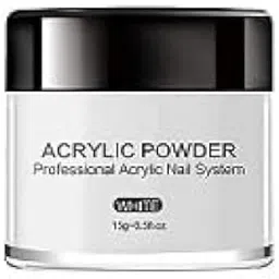 MAPPERZ Acrylic Nail Powder For Nail Arts, Professional Polymer Colored, Acrylic Nail Extension Carving (30gm, White) Pack of 1-picture-31
