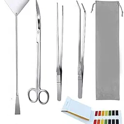 5Pcs Aquarium Aquascaping Tools Kits, Long Stainless Steel Aquarium Plant Tool Aquarium Tweezers, Scissors, Spatula Tool Set, Bonsai Kit Algae Scrapers Aquarium Cleaning Kit for Fish Tank-image-9