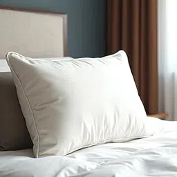 Mischief Comfort Pillow with White Beading | Soft & Fluffy Microfiber Fill | Elegant Design with Gentle Support | Standard 24 x 16 Inch | Pack of 1-picture-10