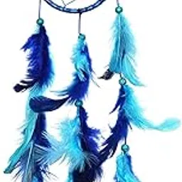 Asian Hobby Crafts Dream Catcher Mini for Car Hanging l Wall Hanging and Decorations (Blue)-image-6