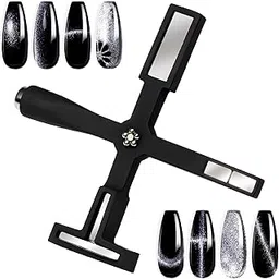 "Brille Bee 5-in-1 Magnet for Cat Eye Gel Polish - Multifunctional Magnetic Nail Tool, Upgraded Cross Cat Eye Magnet for 3D Nail Designs, Strong Nail Art Magnet for Home & Salon Use"-picture-36
