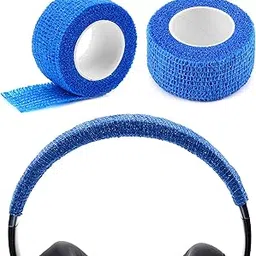 Geekria Non-Woven Fabric Headband Cover for Turtle Beach Stealth 700 Gen 3, 600 Wireless, AKG K420, A10, SteelSeries Arctis 1, Nova 1, Logitech G PRO X Headphones (Blue/2 Pcs)-picture-15