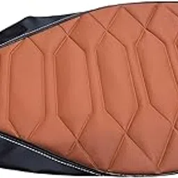 Guance PU Leather Diamond Finish Machine Cut with Extra Cushion DesignThread Fitting Scooty Seat Cover Compatable with Ola Electric S1, S1 Pro, Air & S1X (Tang Black,Diamond Style1Pcs)-image-23