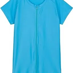 swimzip Women's Rash Guard Short Sleeve Zip Swim Shirt UPF 50+-picture-41