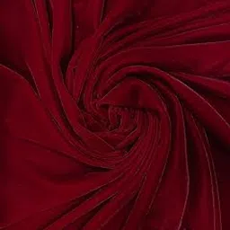 Plain Velvet Fabric Soft Unstitched Material for Kurti Dress Blouse Lehenga Gown and DIY Sewing 44 Inch Width (Blood RED, 3 Meter)-picture-14