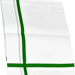 kunjus Men's Pure Cotton Kerala White Single Mundu/Dhoti/Veshti 2 Meters-picture-23