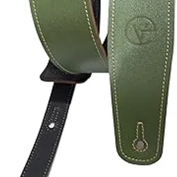 Ve CREATION 2.5-Inch Wide Leather Guitar Strap for Bass, Electric, Acoustic, & Heavy Guitars | Adjustable from 42-56 Inches | (VEG-0037-image-20