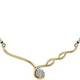 dishis 14K/18K Yellow/Rose/White Gold Designer Mangalsutra for Women-picture-49