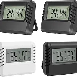 Fashion My Day Electronic Temperature Humidity Meter Sensor Gauge for Indoor Room Bedroom White-picture-29