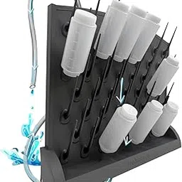 Bottle Drying Rack Kitchen Organizer, Wall Mounted Commercial Dryer for Squeeze Sauce Bottles Glassware, Lab Drying Racks, Test Tube Holder, Sink Drain Rack (53 Pegs)-picture-38