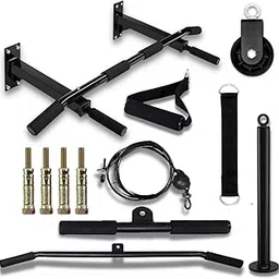 Hashtag fitness pull up bar for home workout and gym cable pulley system latpull down Cable Machine Attachments weight loading pin gym equipment for men-image-67